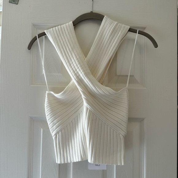 Vici Dolls White knit top NWT - Picture 2 of 4